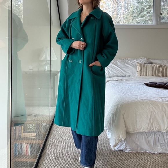 Vintage 100% wool union made coat s-medium - Picture 7 of 15